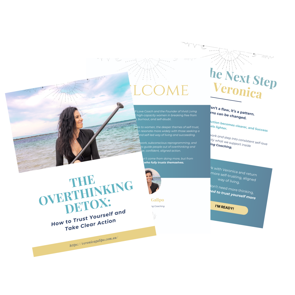 The Overthinking Detox, a free guide by Veronica Galipo featuring the SPACE Method.